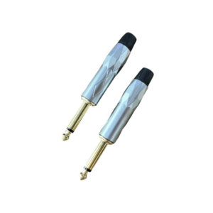 Large Gold-Plated Audio Plug 6.35mm Mono Microphone Plug